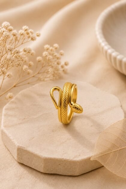 Serpentine Gold Ring