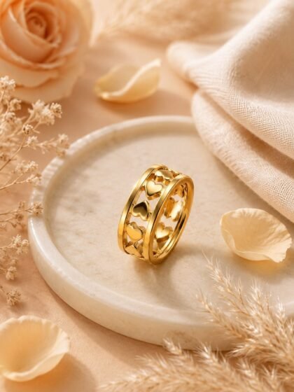 Hearts Band Ring