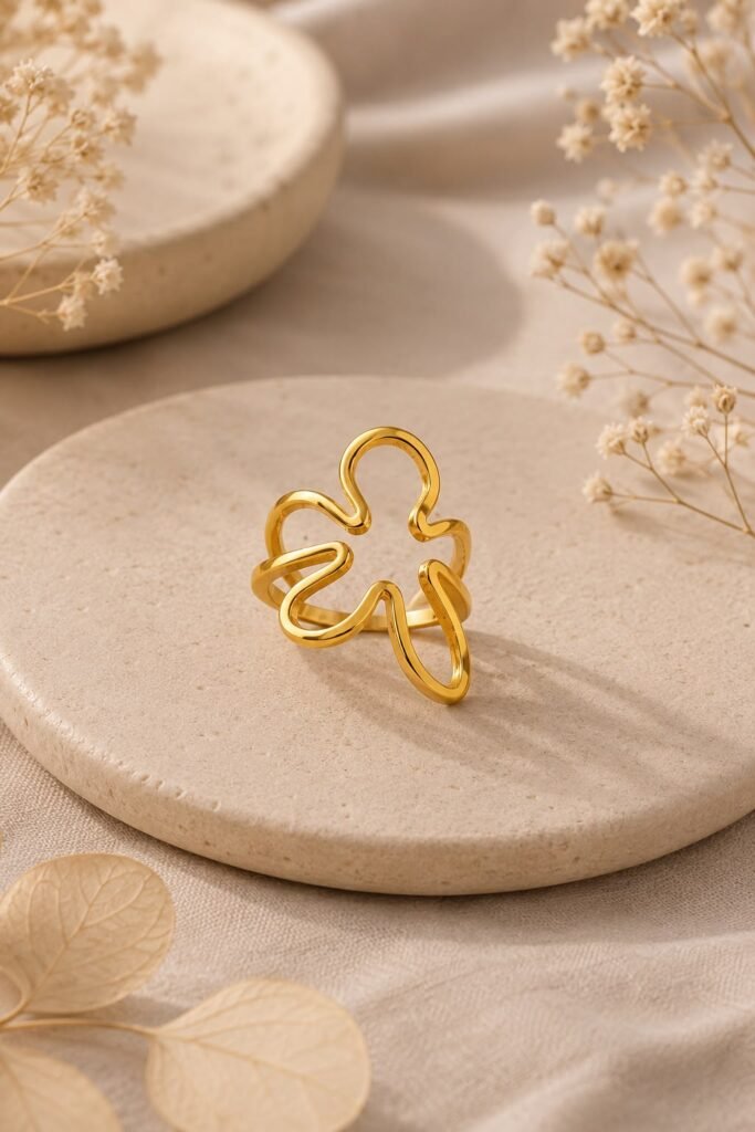 Golden Clover Ring