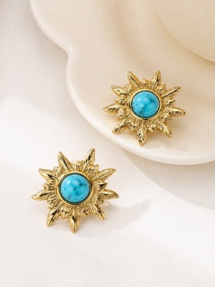 Azure Sunburst Earrings