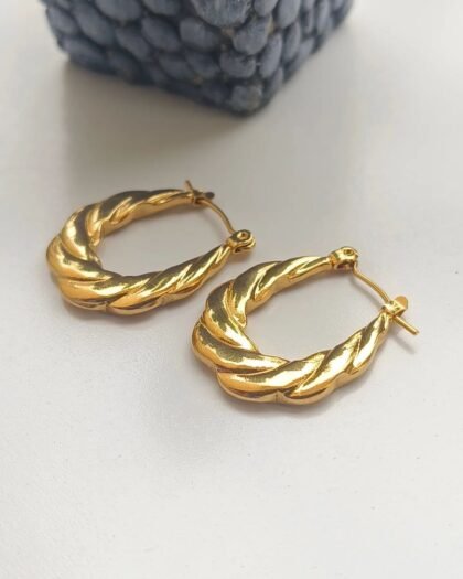 Twist Hoop Earrings