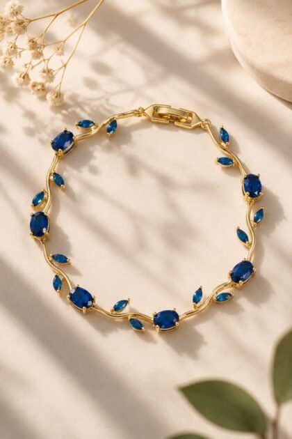 Royal Blue Tulip Bracelet