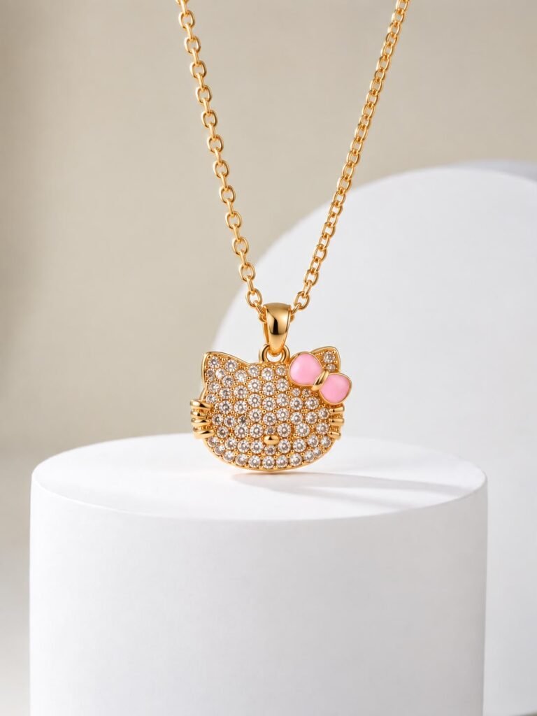 Cat Crystal Pendant